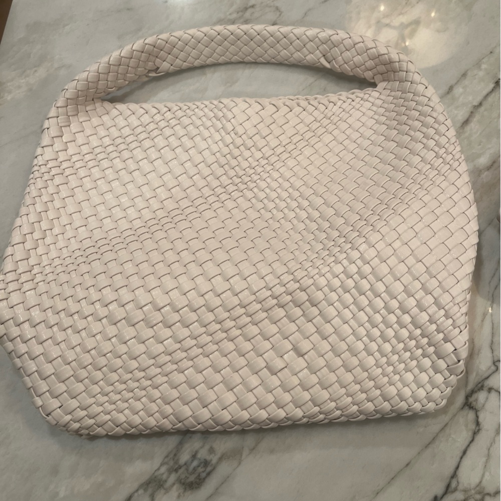 Vegan leather tote bag